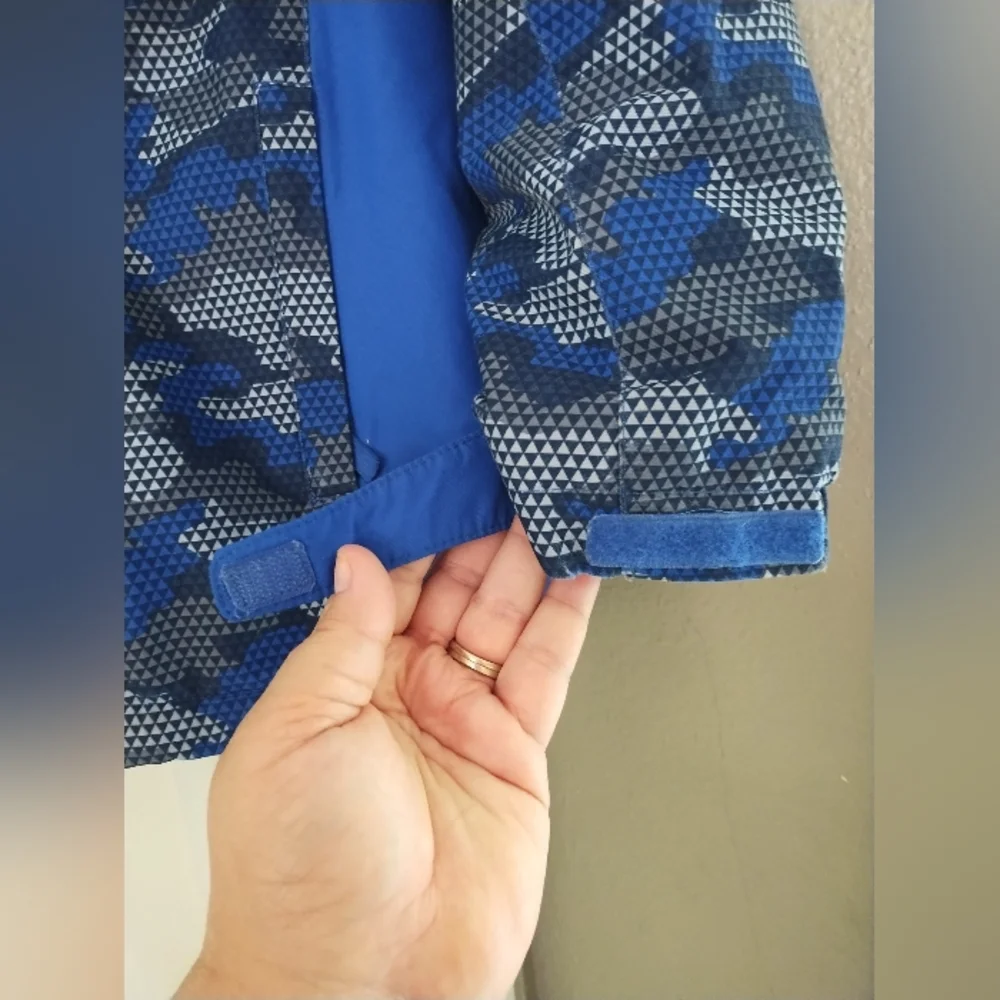 Swiss Tech Coat Unisex Fleece Lined Warm Adj Sleeve Reflective Child Size 10-12 - Picture 6 of 6